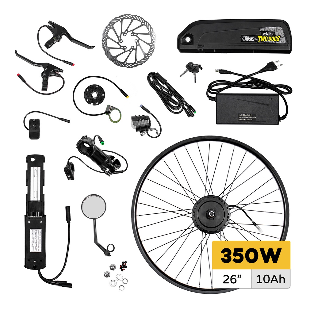 Kit Bicicleta Elétrica Aro 26 Hi-T2 350w Two Dogs