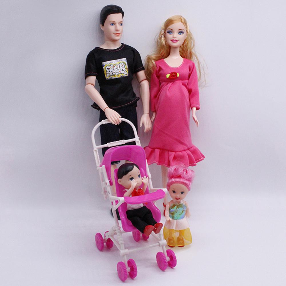 6 Pçs Feliz Família Kit Brinquedo Bonecas Grávida Babyborn Ken & Esposa Com  Mini Carrinho De Criança Carrinhos Para Bonecas Do Bebê Brinquedos Da  Criança Para O Presente Das Meninas - Bonecas - AliExpress