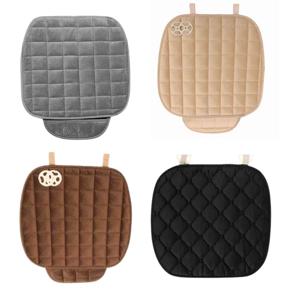 Kit 2 Capas para Banco de Automóvel Acolchoada Em Suede Com Porta Objetos