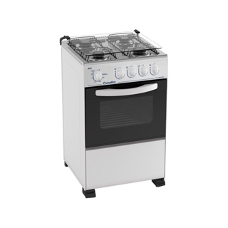 Fogão Esmaltec 4 Bocas Bali com Mesa de Inox e Acendimento Manual Branco