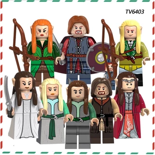 Presentes Para Crianças Modelo De TV Série Lord of the Rings Montados Em Minifiguras De Blocos De Construção Brinquedos
