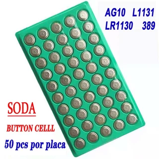 Bateria de botão LR1130 389 AG10 para Remoto relógio eletrônico de bateria para calculadora