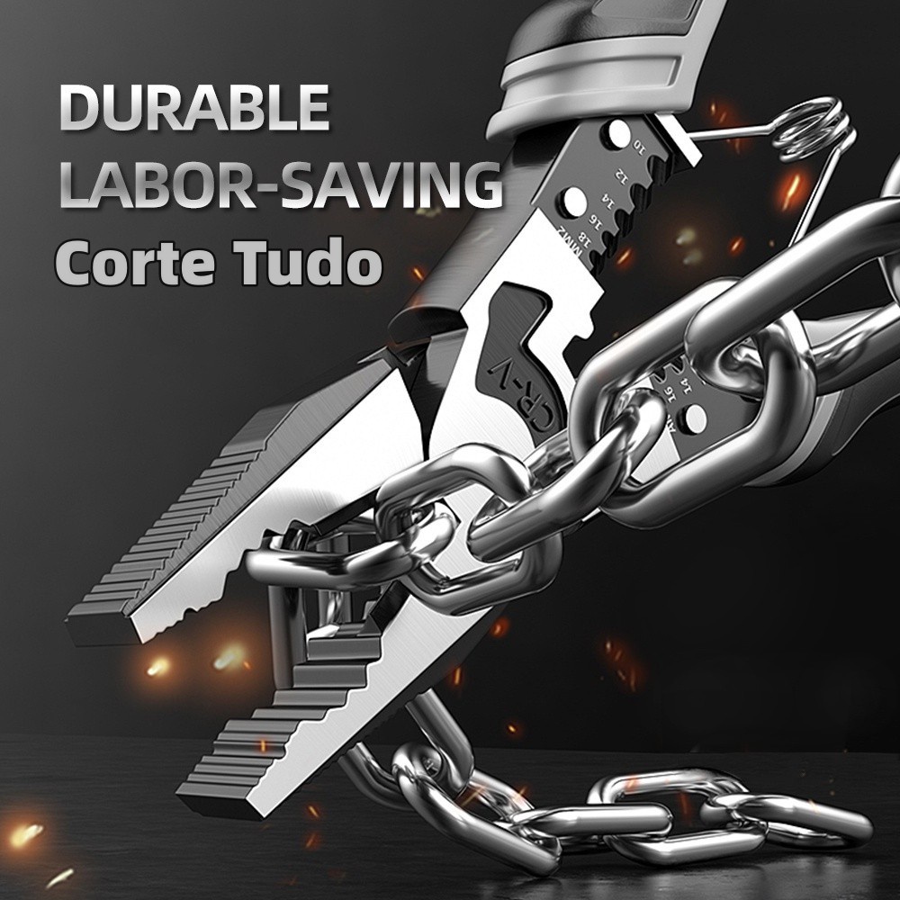 Alicate multifuncional para ferramentas profissionais / Alicate crimpador / Alicate decapador de fios / Alicate Universal