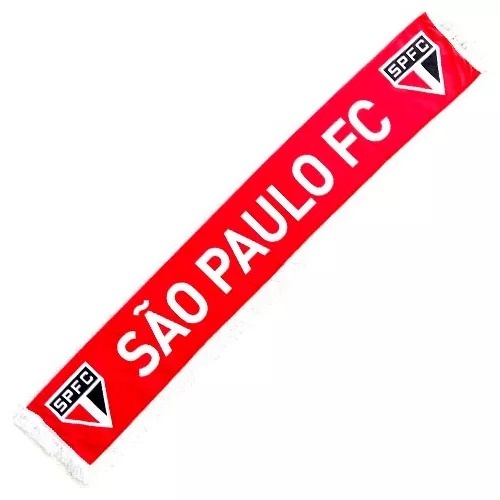 Cachecol do São Paulo Dupla Face Vermelho - Oficial