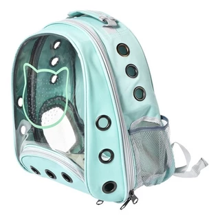 Bolsa Mochila Transporte Pet Gatos e Cachorros Visão 360o Panorâmica Chalesco