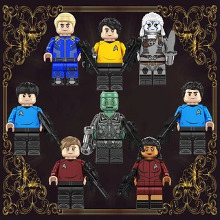 Filme Star Trek Sulu Capitão James T.Kirk BBirthday Brinquedos Educativos Para Crianças De Bricolage Blocos De Construção Minifigures Tijolos