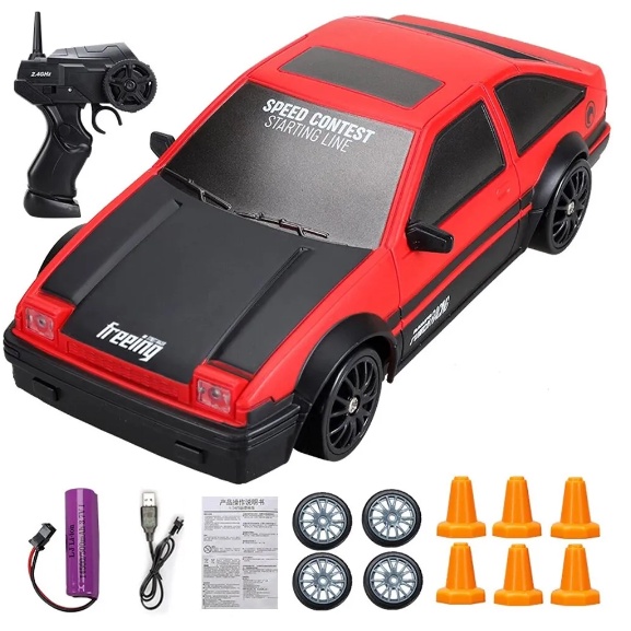 AE86 Da Drift 1/43 Radiocomandata &ndash; Gioco RC 2.4G Con Giroscopio, Elettrica E Pronta All'uso