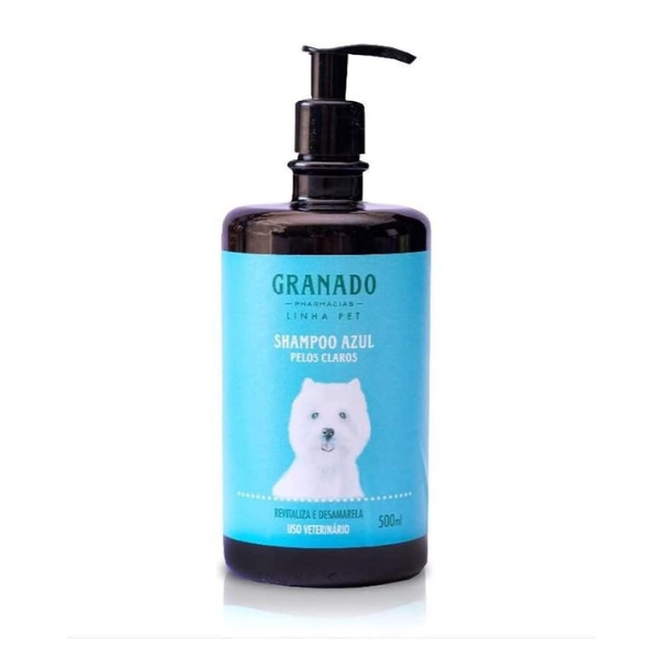 Shampoo Pet Azul Pelos Claros 500ml Granado