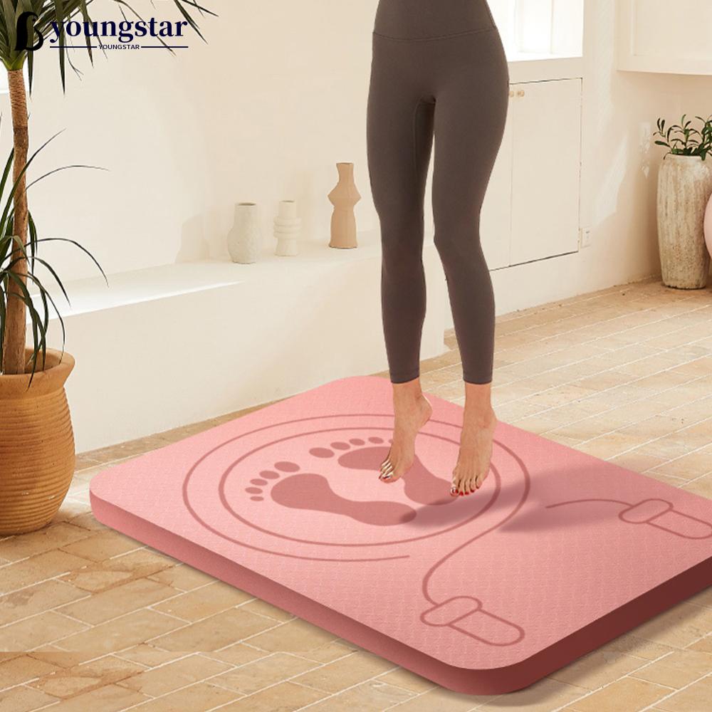 ioga - TPE Exercício Yoga Mat Pilates Mat - Tapete antiderrapante para  pilates, almofada ioga reutilizável para mulheres, homens e crianças,  exercícios chão para ioga Pologmase