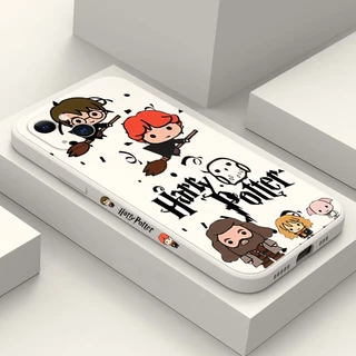 Capa Temática Magic Harry Potter Para iPhone 11 12 13 14 15 Pro Max XS XR X 14 15 7 8 Plus SE 2020 2022 Mini De Silicone Macia À Prova De Choque