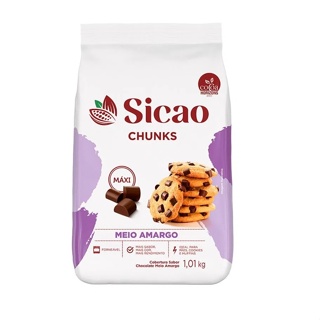 Cobertura Chunks Meio Amargo 1,01kg - Sicao