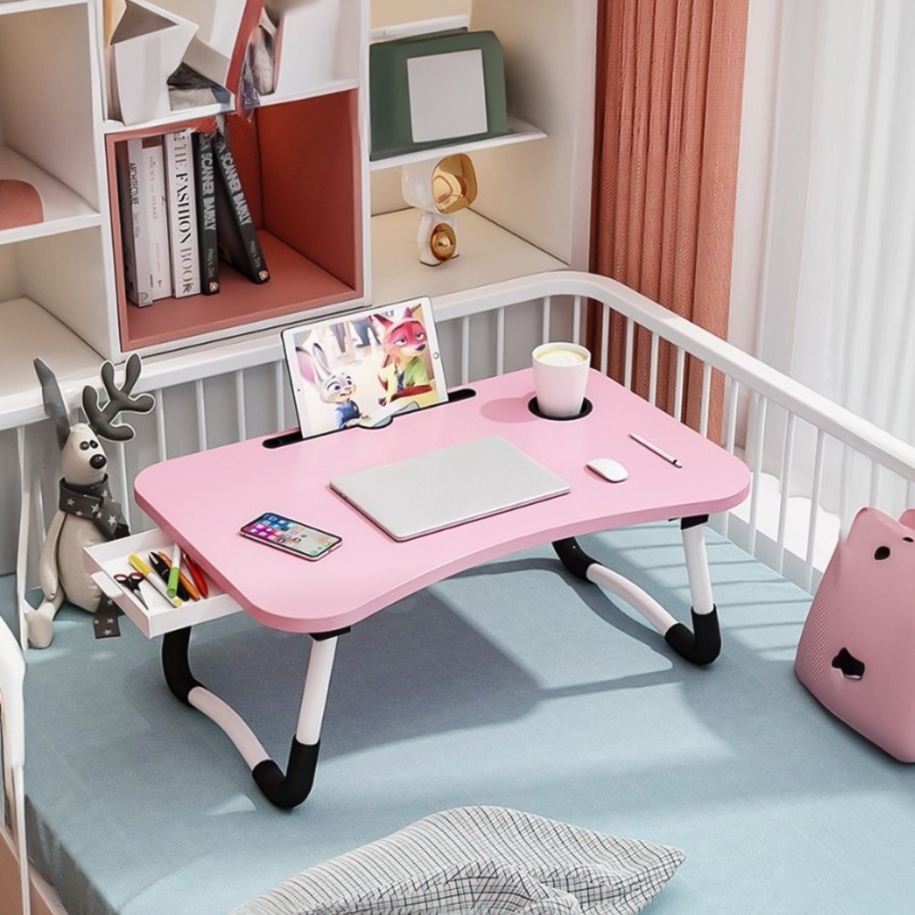Mesa Portátil De Madeira Dobrável Para Estudo, Mesa De Computador Para ...