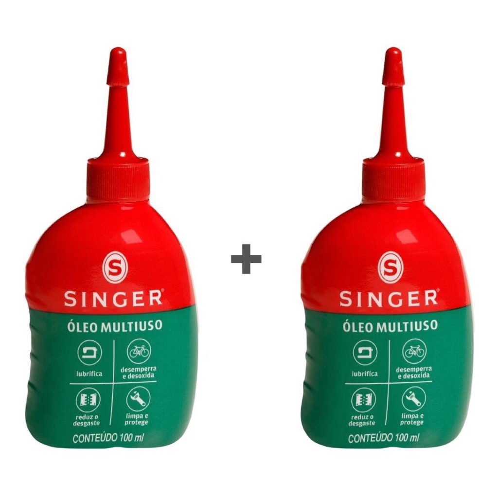 Kit 2 unidades de Óleo de Máquina Singer Multiuso - 100ml