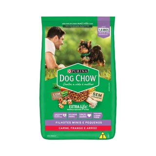 Ração Nestlé Purina Dog Chow Filhotes Extra Life Raças Pequena Sabor Carne e Frango 10,1kg