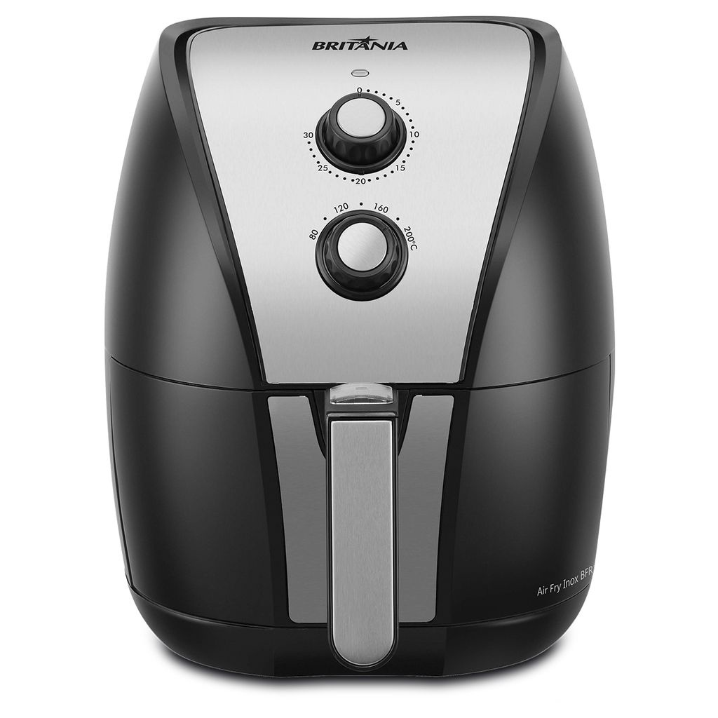 Fritadeira Elétrica Britânia Air Fryer Flow 4L BFR21P Preta