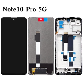 6.6" Vivid Tela Para Xiaomi Redmi Note 10 Pro 5G Frontal Display Lcd Touch Screen Poco X3 GT Compativel 21061110AG Original Lcd Com Aro