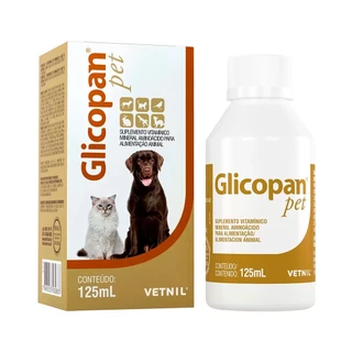 Glicopan Pet 125ml Vetnil Suplemento Vitaminico