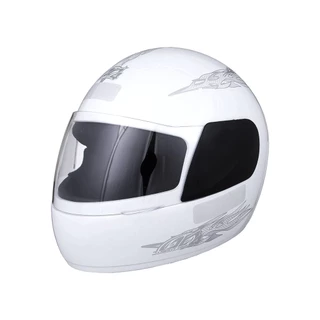 Capacete Branco Tamanho 60 Pro Tork Viseira Cristal Casco ABS Cinta Jugular Fecho Revestido EPS