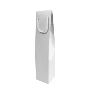 Sacola Diamante Mini Vinho 7x31x7 - Branca