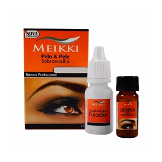 Henna Para Sobrancelha Meikki Preto 2,5G