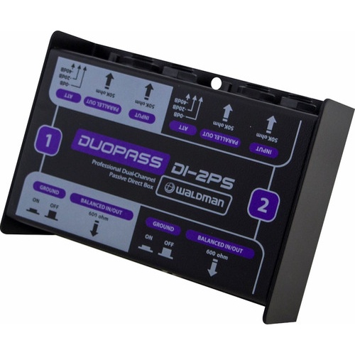 DIRECT BOX PASSIVO 2 CANAIS DI-2PS WALDMAN