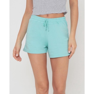 Short Moletinho Feminino Básico Verde Claro