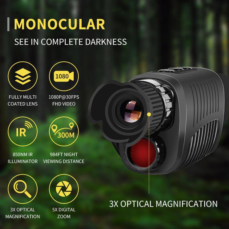Binoculo visao noturna HD 1080P Monocular Night Vision Dispositivo ...