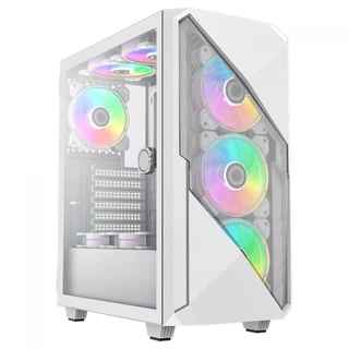 Gabinete Gamer Full White Argb 3 Fans Vidro Gamemax Revolt