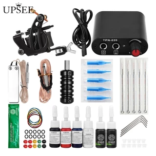 Upsee Secant Misting Máquina de Névoa de Bobina Única Mini Fonte de Alimentação Preto para Iniciantes Tattoo Set Creme de Reparo de Cor WSTZ0806