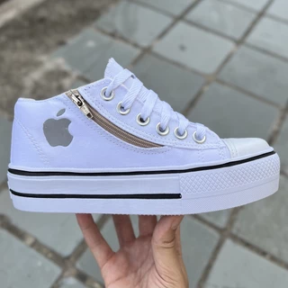 Tenis Feminino Plataforma Via Apple Branco