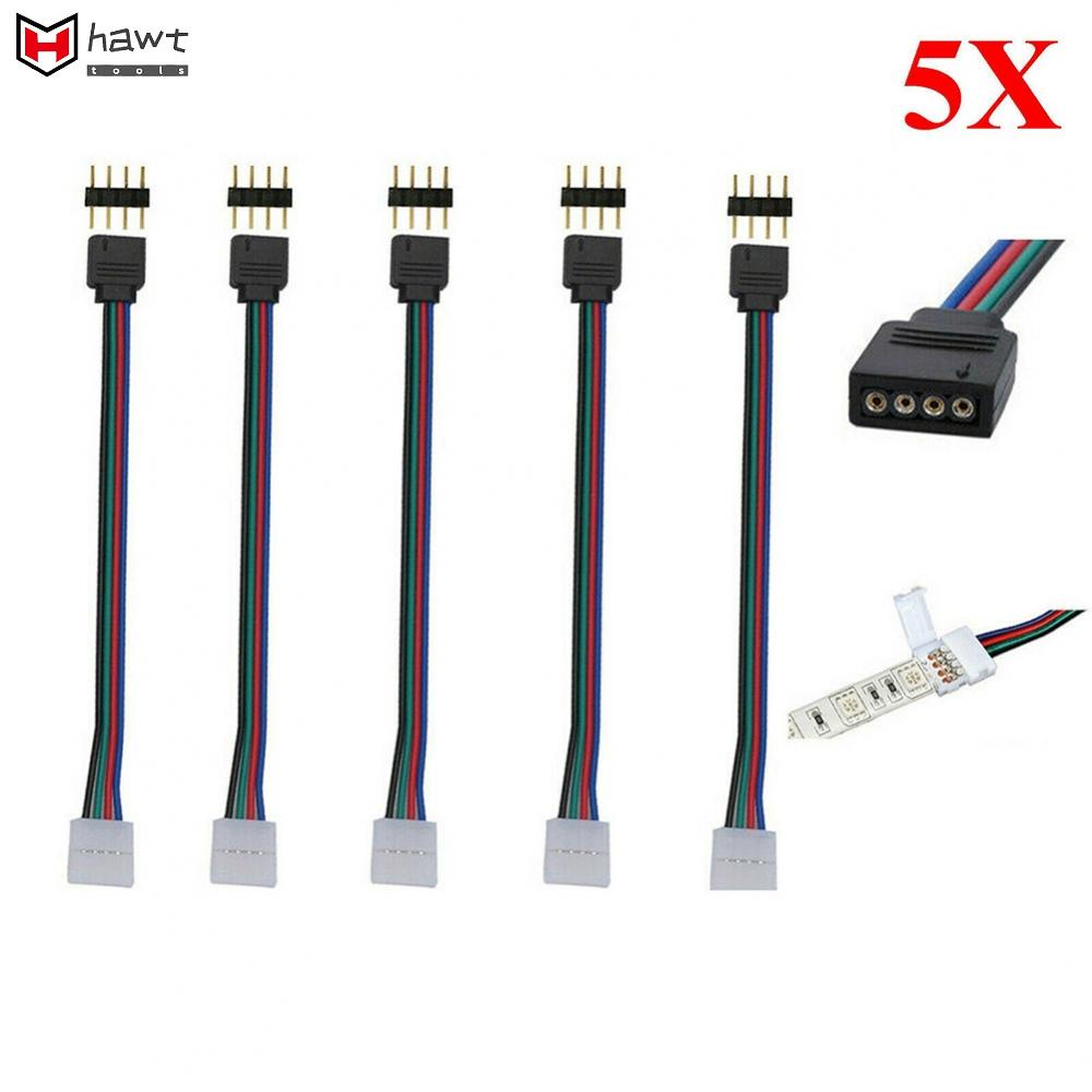Conector De Cabo De Extensão De Fita LED RGB Premium 15cm 4 Pinos 4 5050 3528
