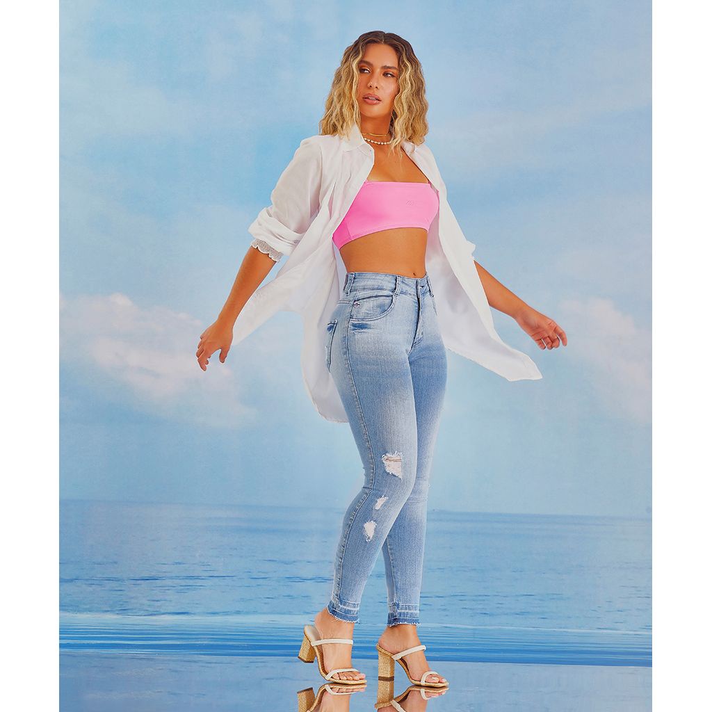Calça Biotipo Jeans Feminina Skinny Resort Ref.28119