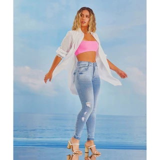 Calça Biotipo Jeans Feminina Skinny Resort Ref.28119