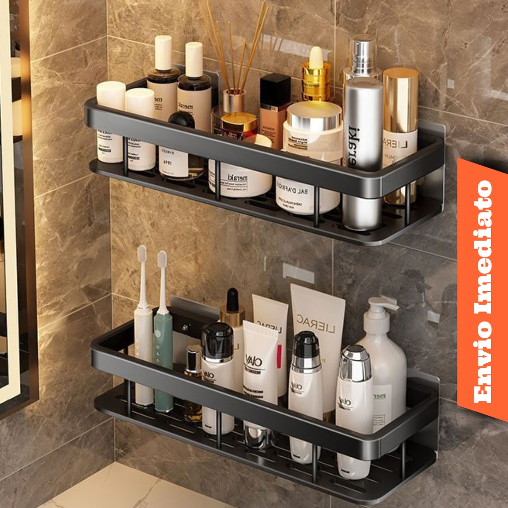 Suporte De Shampoo Sem Furo Inox Prateleiras De Banheiro Premium ...