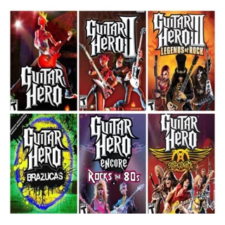 Guitar Hero Coleção Jogos Ps2 Compatível C/ Playstation 2