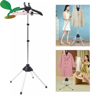 Rack De Engomar Montado No Chão ESPOIR , Suporte Para Vaporizador Escalável De Liga De Alumínio Quadrangular Preto/Cinza De Roupas Casa