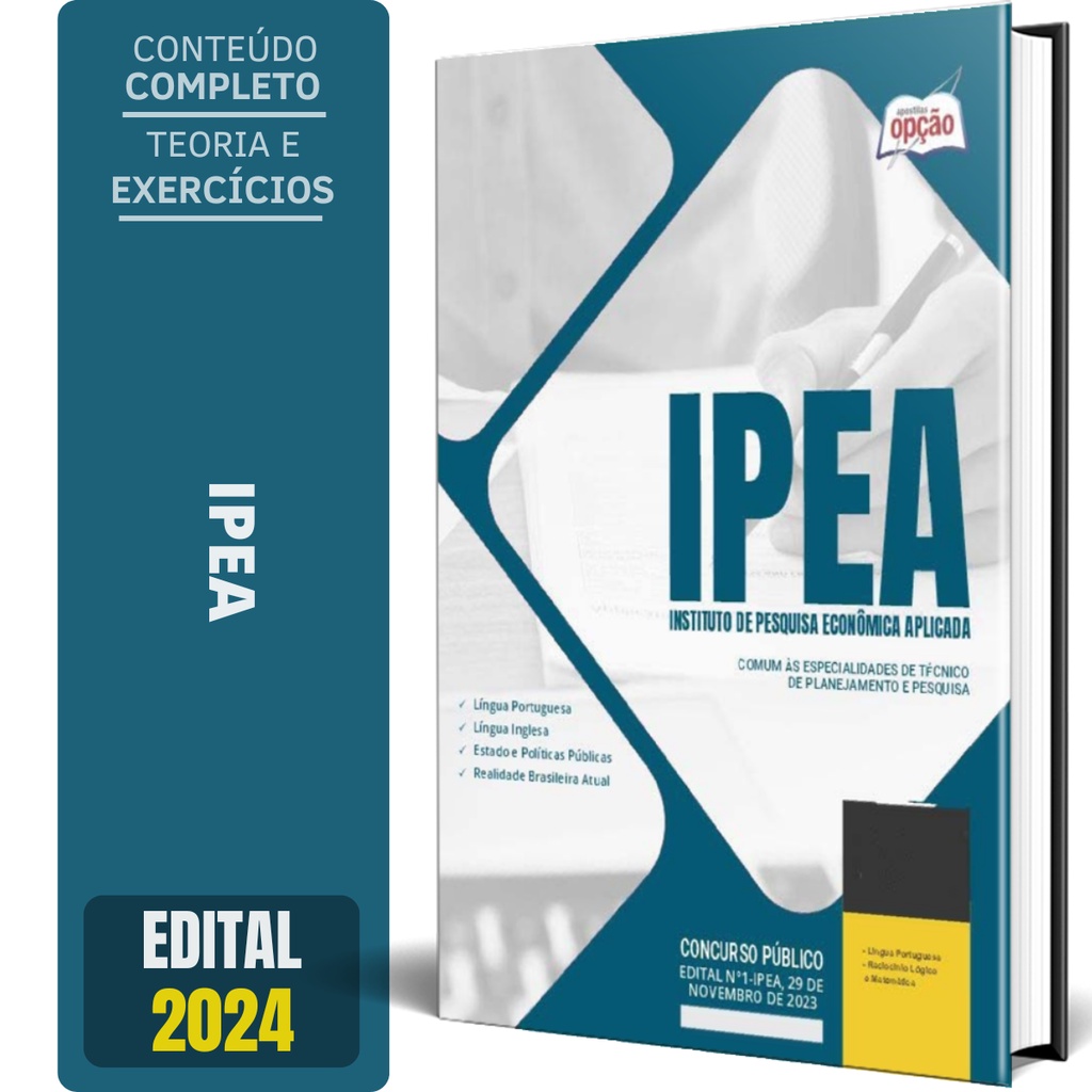 Apostila IPEA 2024 - Comum às Especialidades de Técnico de Planejamento ...