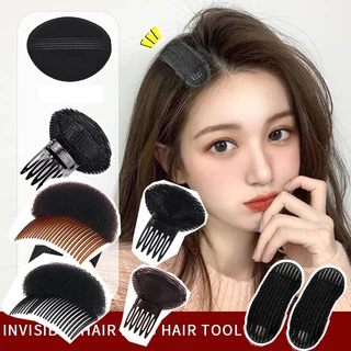 Clip Esponja Almofada Para Cabelo Bun Fofa Volume Invisível Ferramenta De Estilo Princesa Natural Marrom Preta