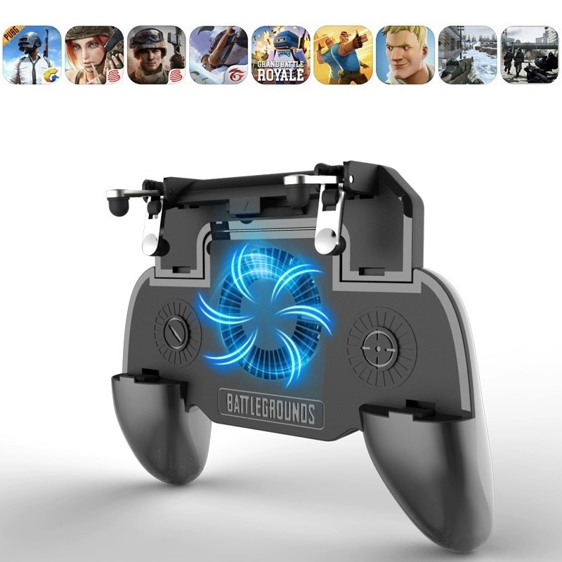 Gamepad Controle para Celular com Gatilho integrado e Cooler para resfriamento Bateria recarregável 2000mAH Android IOS