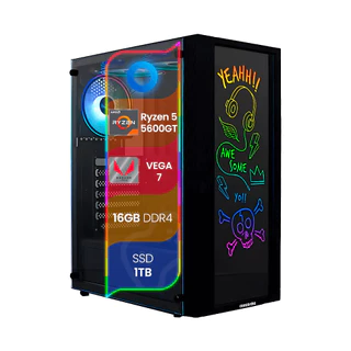 PC Gamer Concórdia Processador Ryzen 5 5600GT Memória 16GB SSD 1TB Fonte 600w Windows 11 Pro em Oferta na Shopee