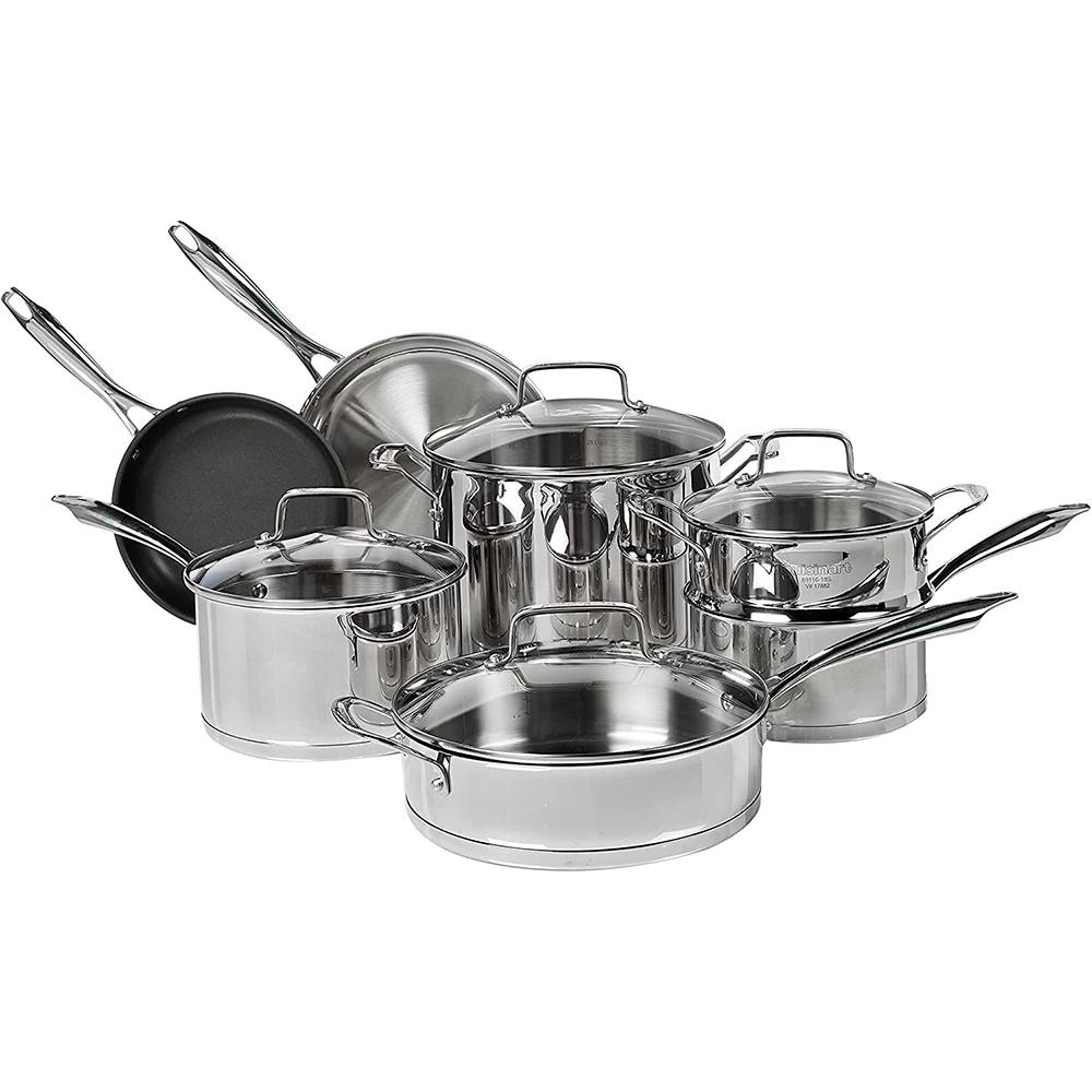 Conjunto De Panelas Cuisinart Aço Inox Professional Series 11 Peças 89-11