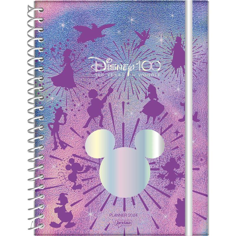 Agenda DISNEY 100TH Planner 2024 Espiral 192 Folhas Shopee Brasil
