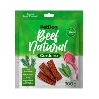 Bifinho para Cães PetDog Beef Natural Cordeiro 300g