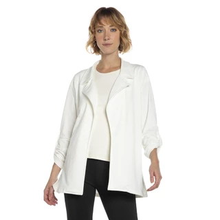Casaco Feminino Moletinho Liso Polo Wear Off White