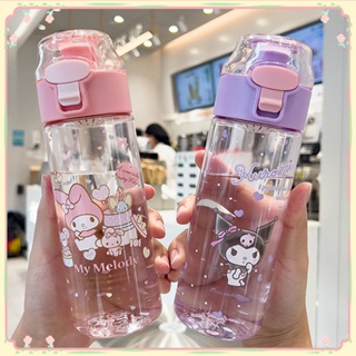 420ml Sanrioed Thermos Cup Kawaii Anime Kuromi Cinnamoroll Thermal Bottle  304 Stainless Students Portable Water Bottle Kids Gift