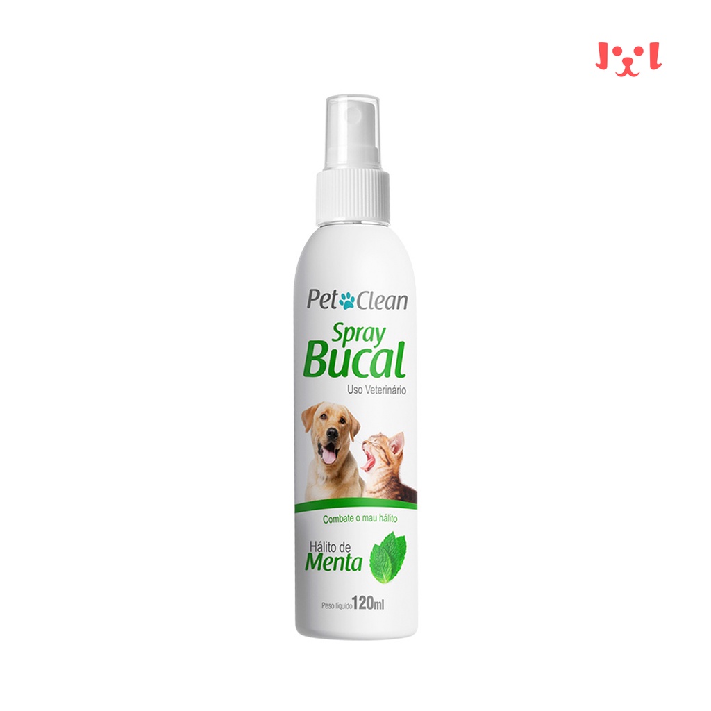 Spray Bucal Menta Para Vet Cachorro Gato Pet Clean 120 Ml