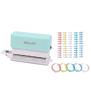 Punções De Papel Perfurador De 6 Furos Mini Cute Puncher Portable Hole for Paper Crafts Planners Binders 2 Folhas Capacidade 5 Cores Disponíveis