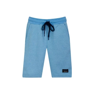 Bermuda Masculina Infantil Malha Celebrate Polo Wear Azul Médio