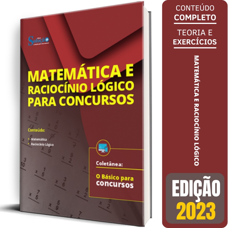 Apostila Matemática E Raciocínio Lógico Para Concurso 2024 O Básico