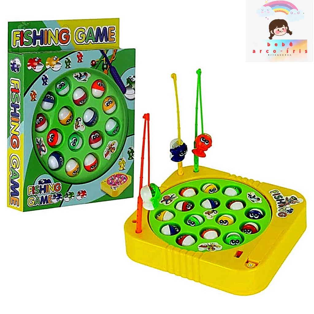 Brinquedo Jogo Pega Peixe Pesca Maluca Pescaria Infantil N-20